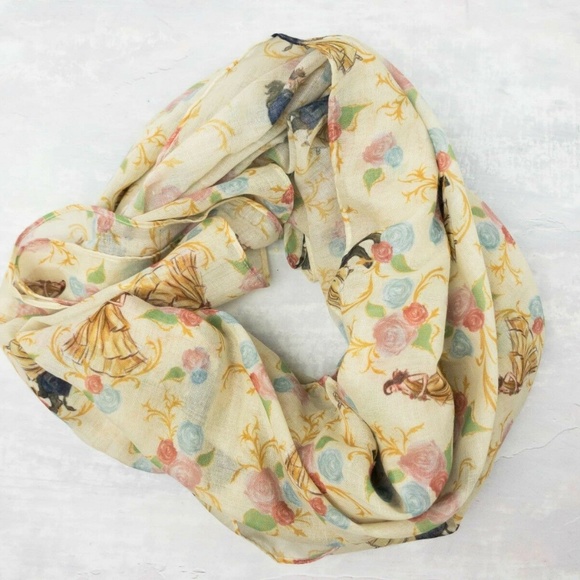 Beauty & The Beast Kimono 3-in-1 Scarf RARE NWT - Picture 2 of 3